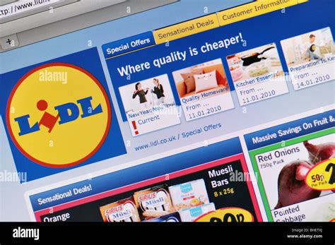 Lidl store website